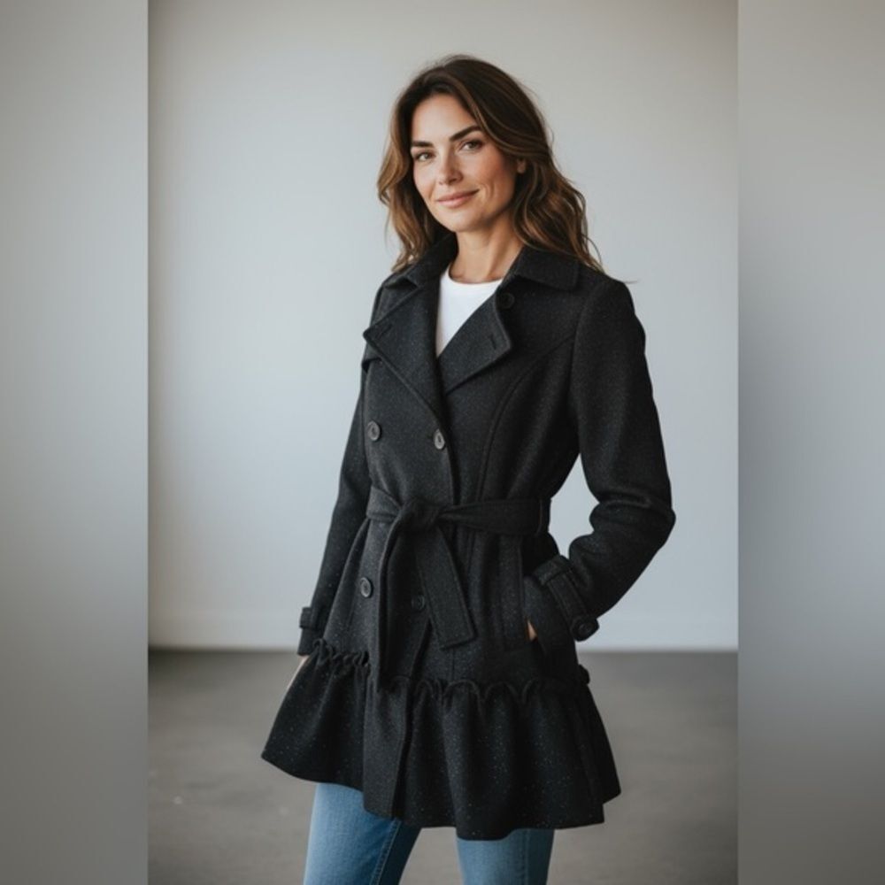 Vintage BB Dakota Black Jacket with belt
